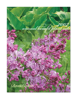 2007 UDBG Spring Plant Sale Catalog