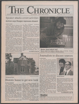 The Chronicle Wednesday, September 23, 1987 8 Duke University Durham, North Carolina Circulation: 15,000 Vol