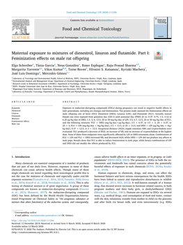 Maternal Exposure to Mixtures of Dienestrol, Linuron and Flutamide