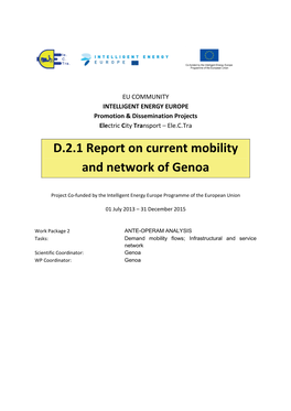 Current Mobility and Network of Genoa.Pdf