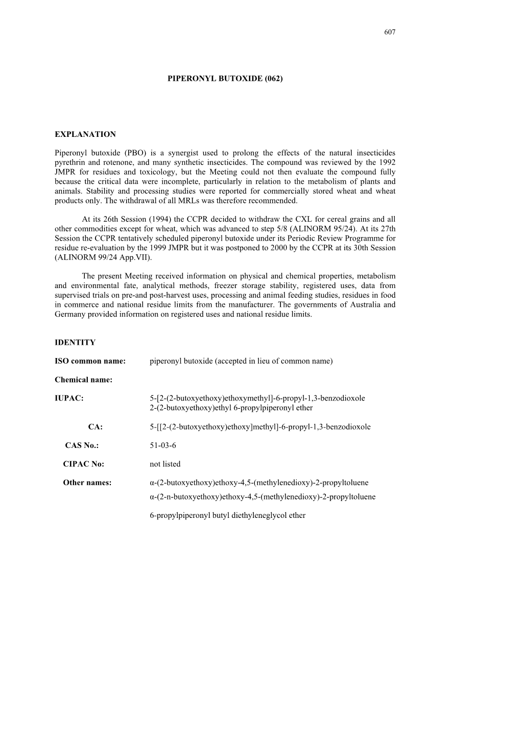 Piperonyl Butoxide (062)