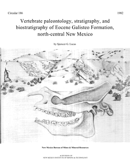 Vertebrate Paleontology, Stratigraphy, and Biostratigraphy of Eocene Galisteo Formation, North-Central New Mexico