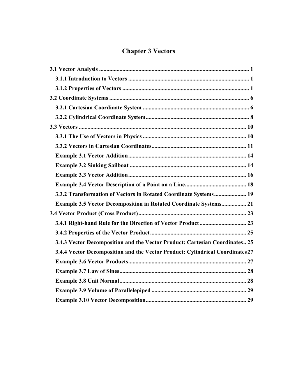 8.01 Classical Mechanics Chapter 3