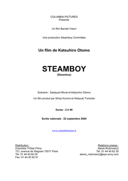 Un Film De Katsuhiro Otomo STEAMBOY