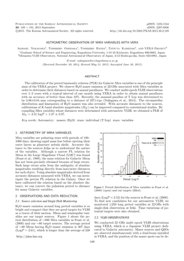 ASTROMETRIC OBSERVATION of MIRA VARIABLES with VERA The