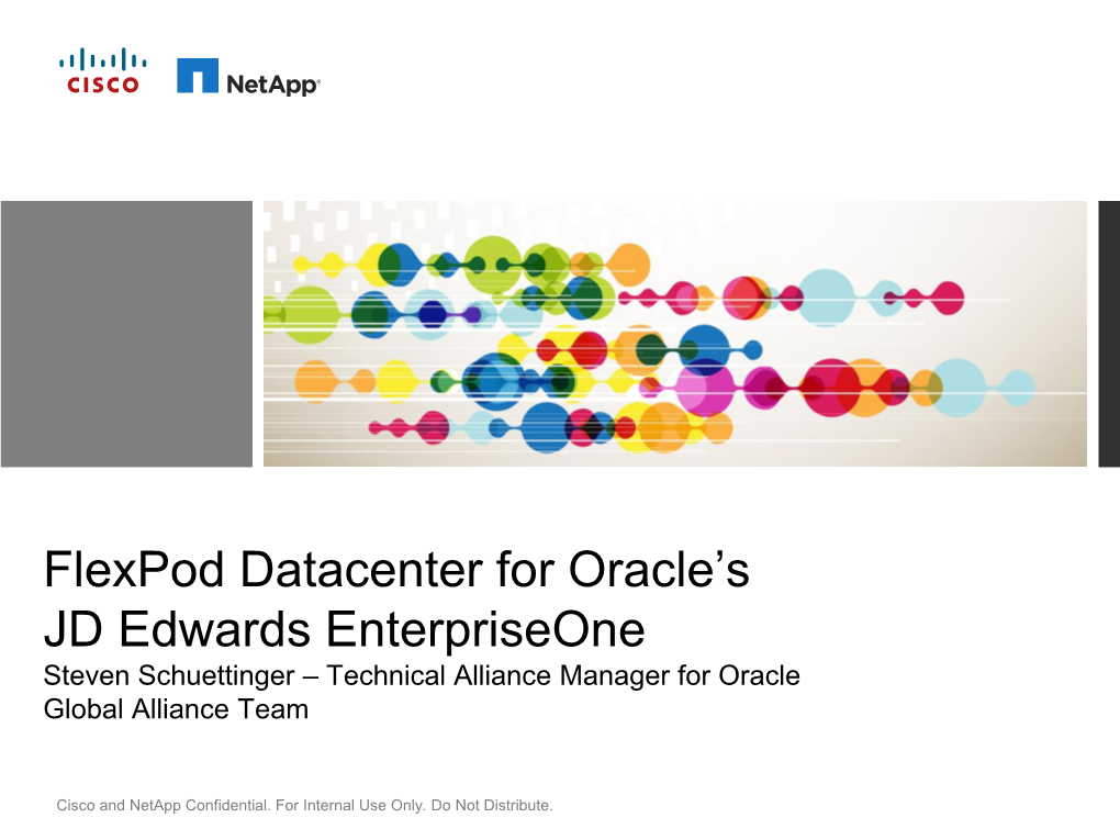 Flexpod Datacenter for Oracle's JD Edwards Enterpriseone