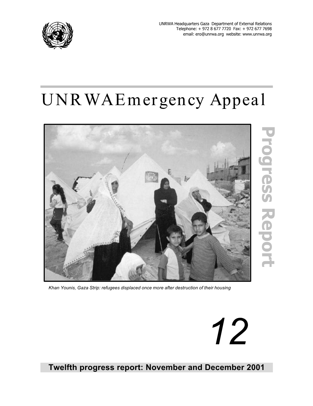 UNRWA Emergency Appeal