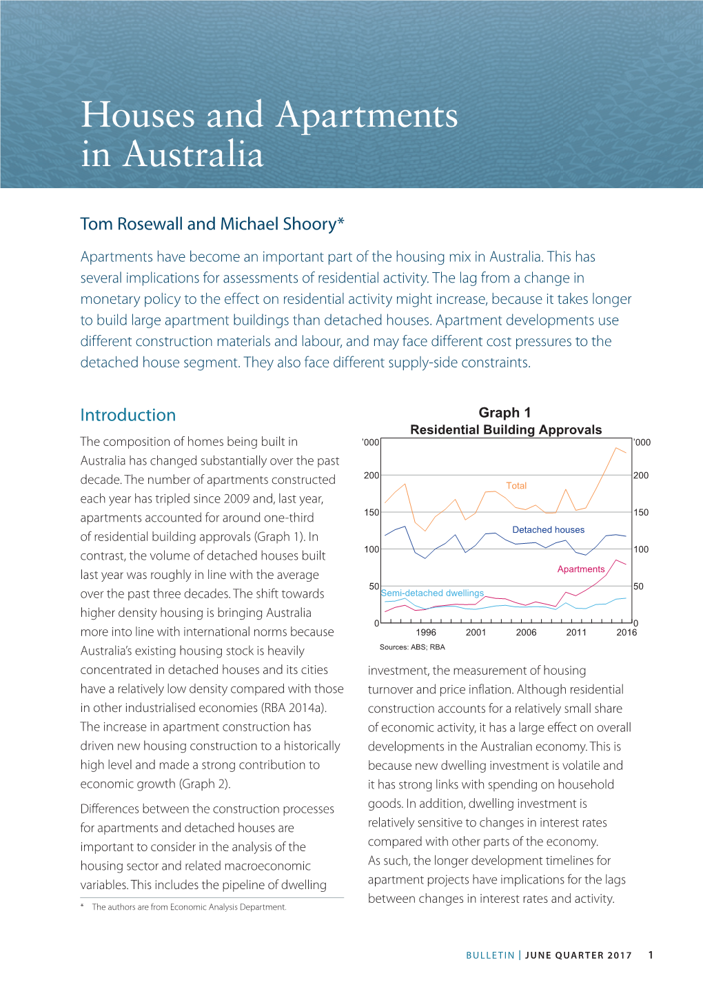 Houses and Apartments in Australia