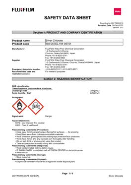 Safety Data Sheet