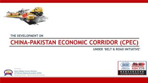 The Development on China-Pakistan Economic Corridor (Cpec) Under ‘Belt & Road Initiative’