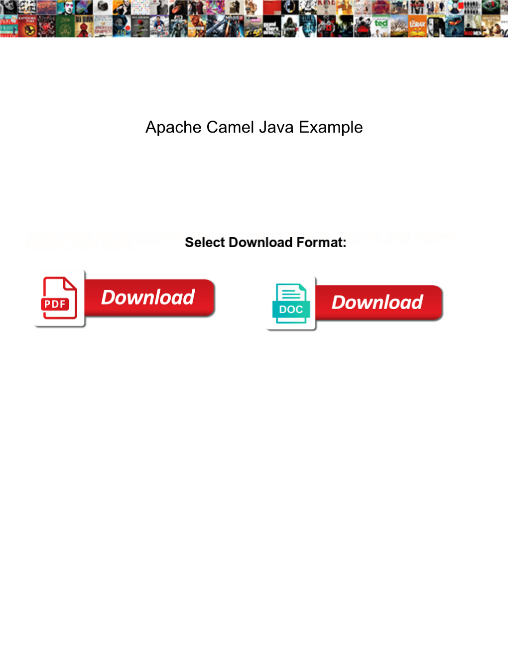 Apache Camel Java Example