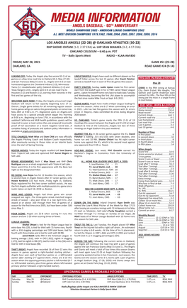 05-28-2021 Angels Game Notes