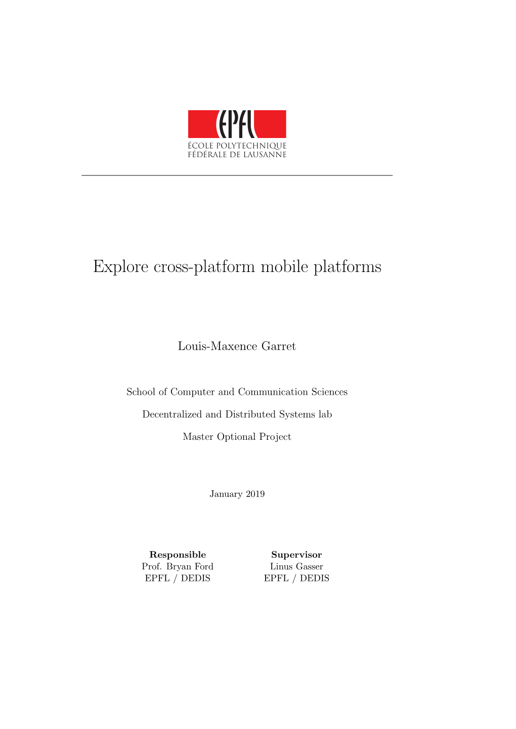 Explore Cross-Platform Mobile Platforms