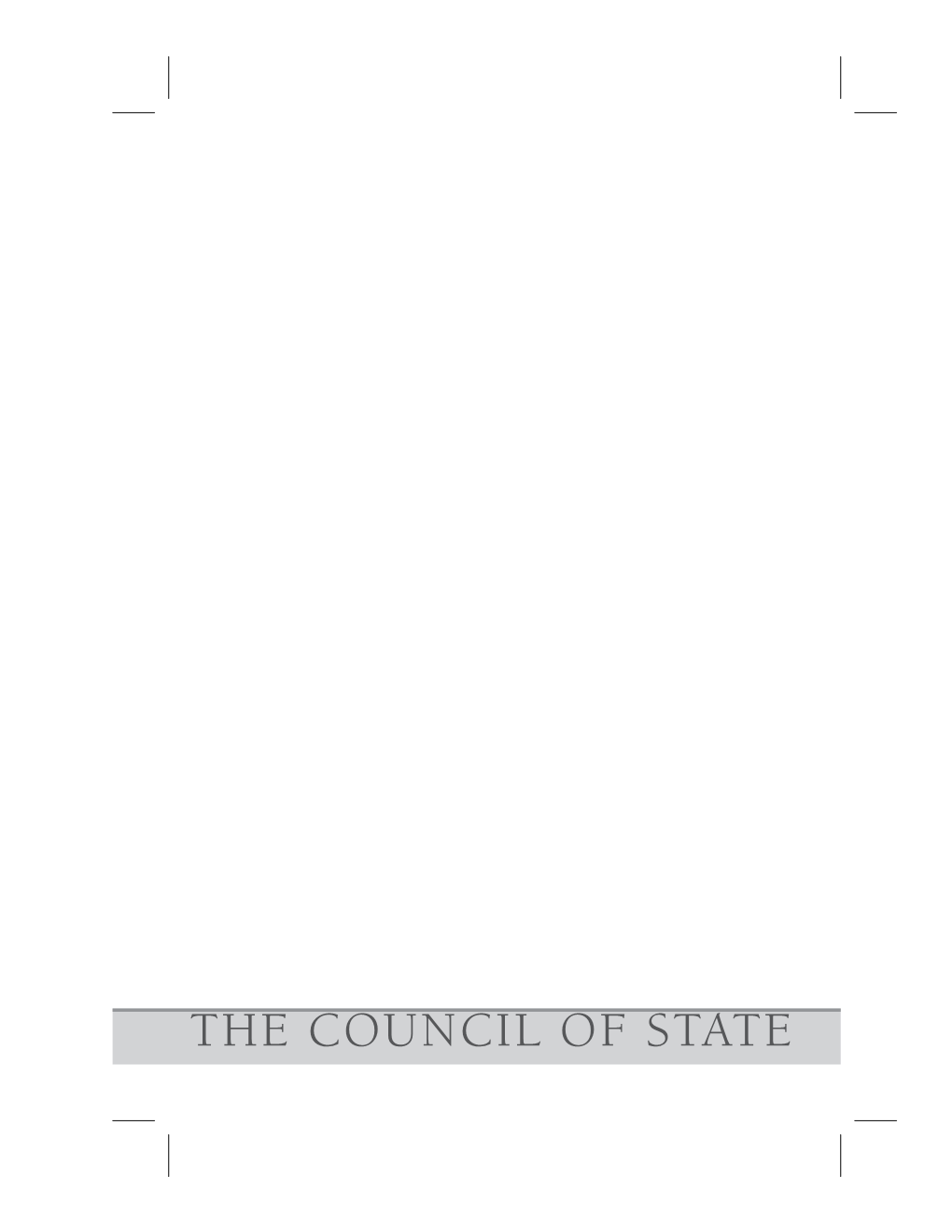 Chapter 4 Council of State and Executive Branch