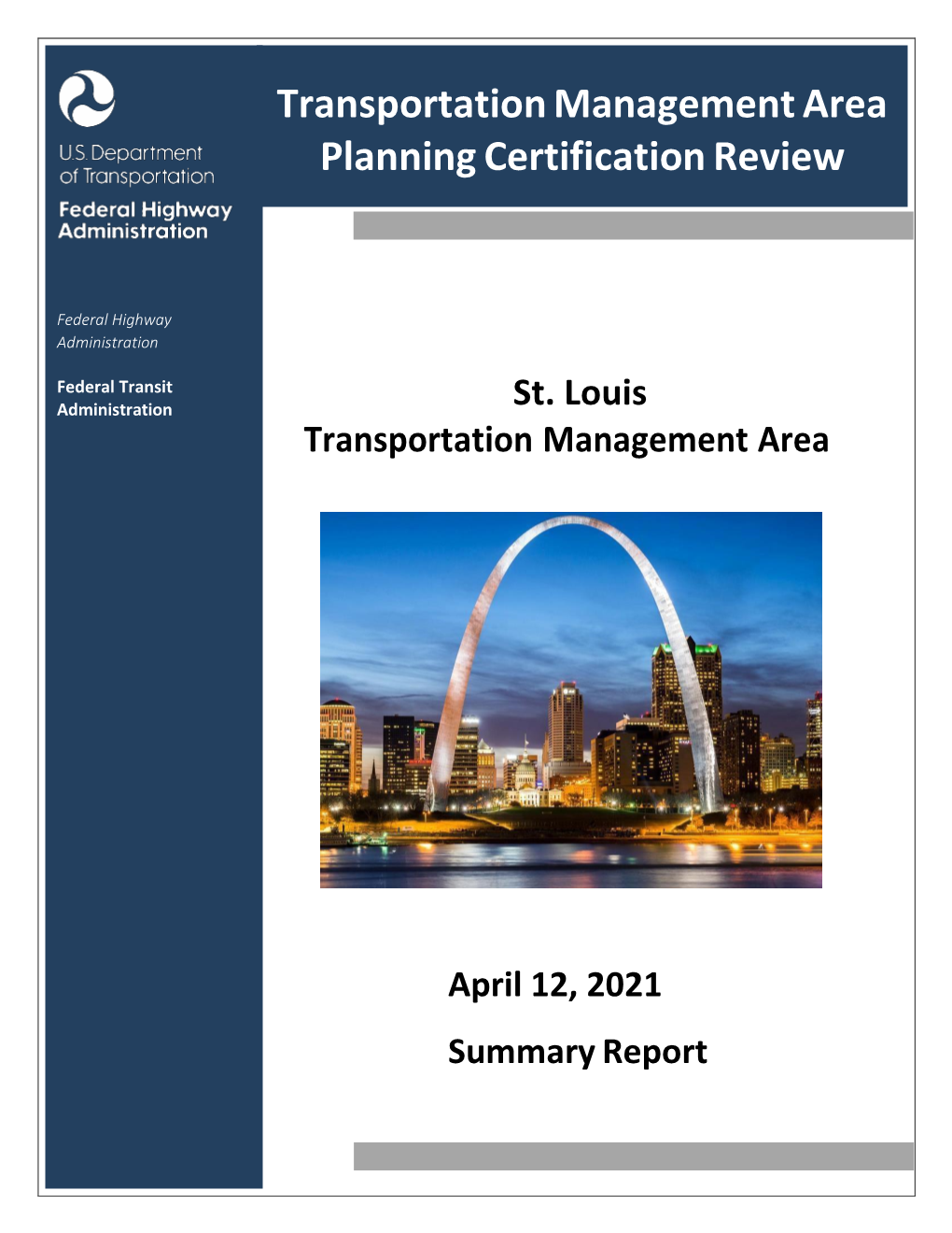 Transportation Management Area Planning Certification Review