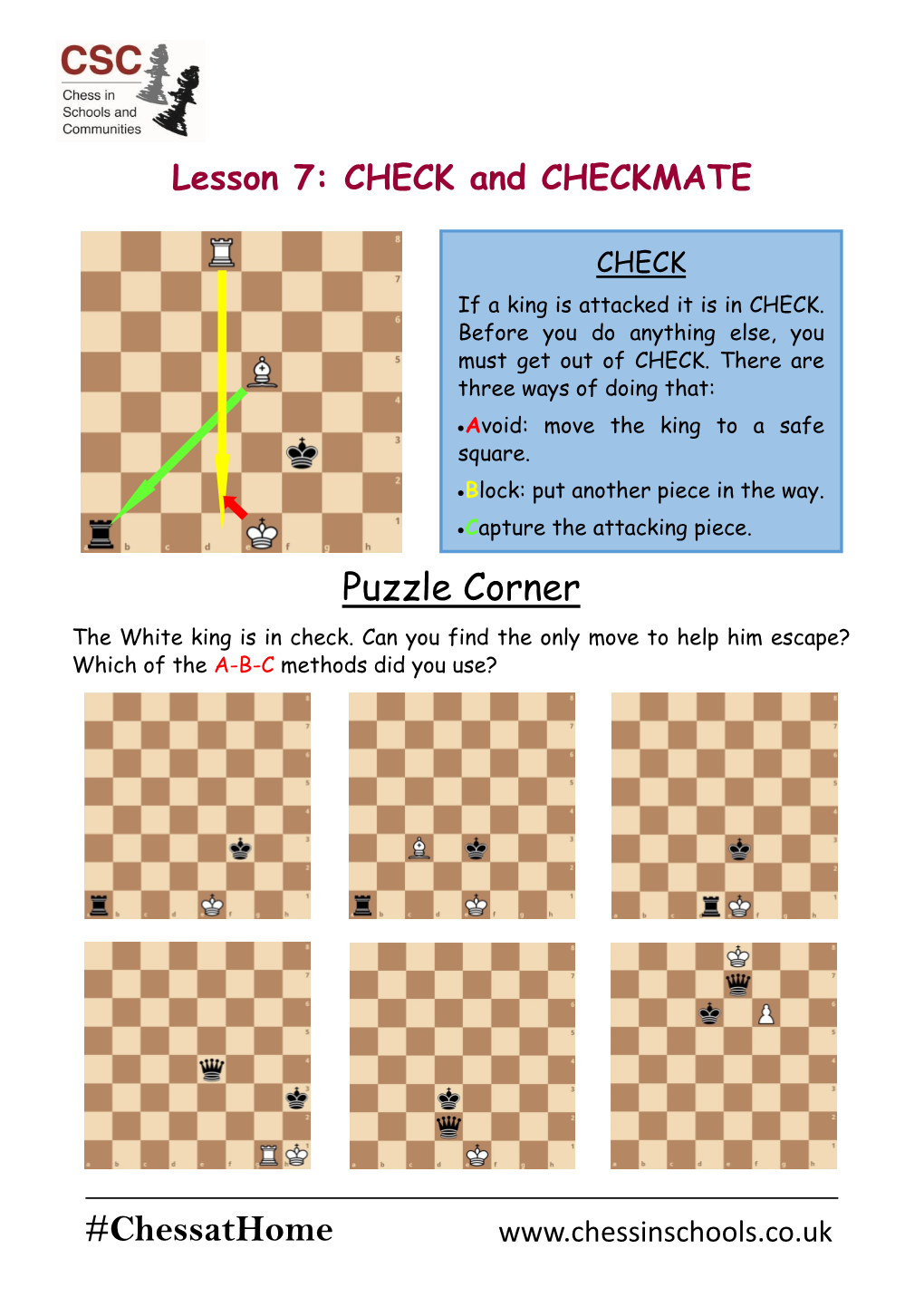 Chessathome Puzzle Corner