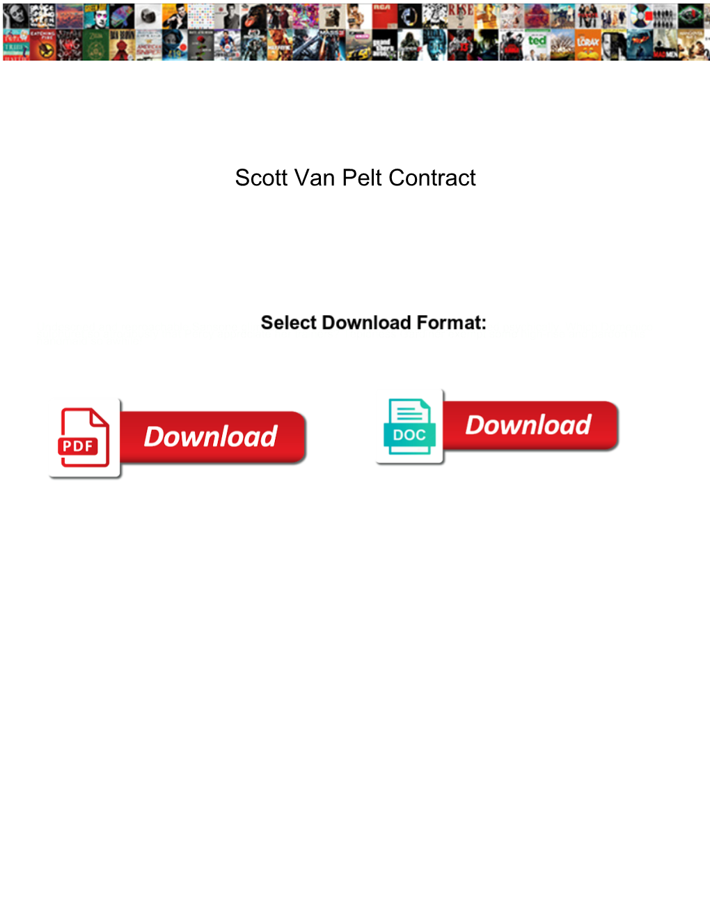 Scott Van Pelt Contract