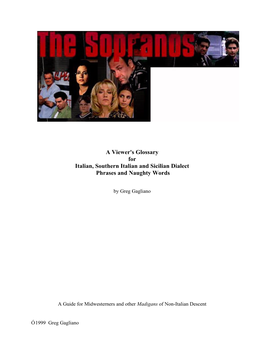 The Sopranos: a Viewer's Glossary
