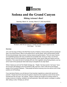 Sedona and the Grand Canyon Hiking Arizona’S Best!