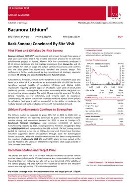 Lithium Price Outlook