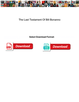 The Last Testament of Bill Bonanno