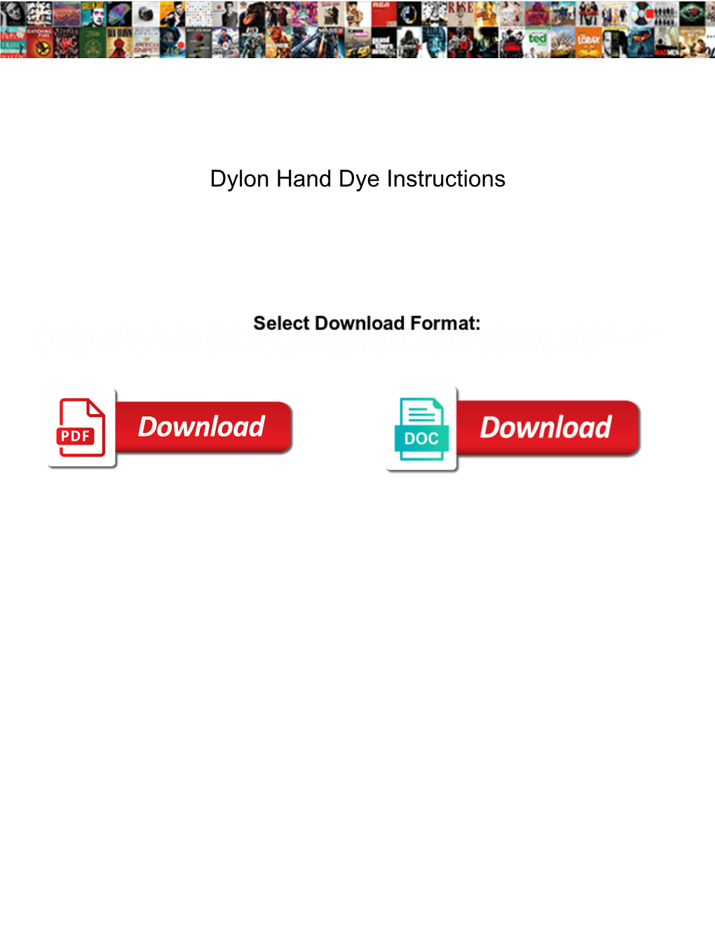 Dylon Hand Dye Instructions