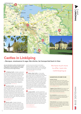 Castles in Linköping – Baroque, Renaissance & Saga-Like Stories, Be Transported Back in Time