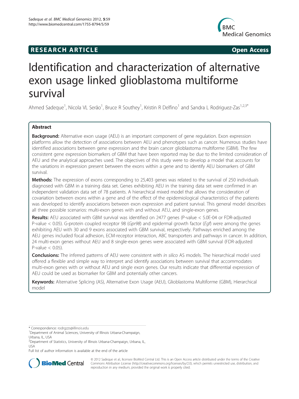 Identification and Characterization Of