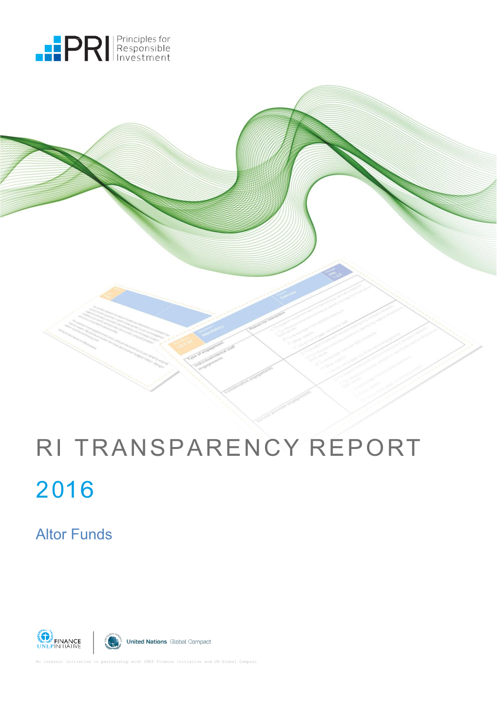 2016 Public Transparency Report for Altor Funds Merged Public Transparency Report Altor-Funds 2016-11.Pdf