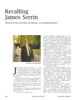 Recalling James Serrin