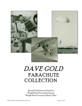 MS-310: Dave Gold Parachute Collection Page 1 of 211 INTRODUCTION