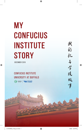 My CONFUCIUS INSTITUTE Story