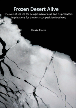 Frozen Desert Alive the Role of Sea Ice for Pelagic Macrofauna and Its Predators: Implications for the Antarctic Pack-Ice Food Web
