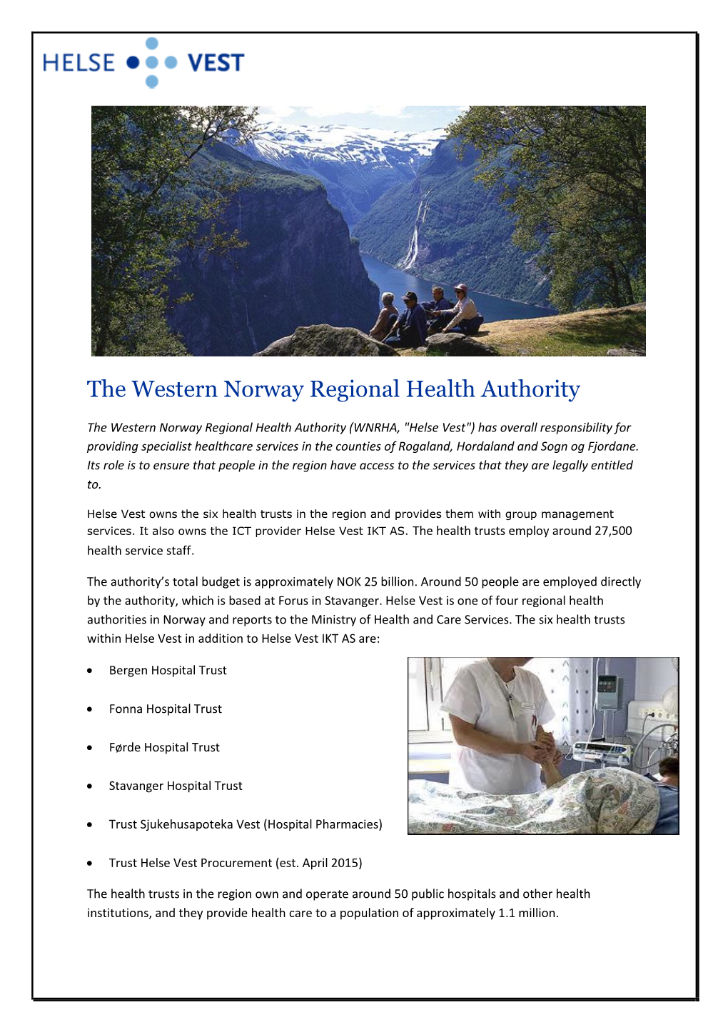 The Western Norway Regional Health Authority