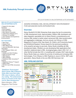 Award-Winning Xml Development Environment