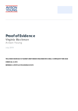 Proof of Evidence Virginia Blackman Avison Young