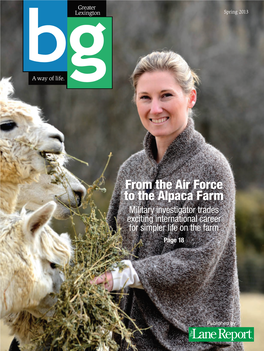 From the Air Force to the Alpaca Farm Military Investigator Trades Exciting International Career for Simpler Life on the Farm Page 18