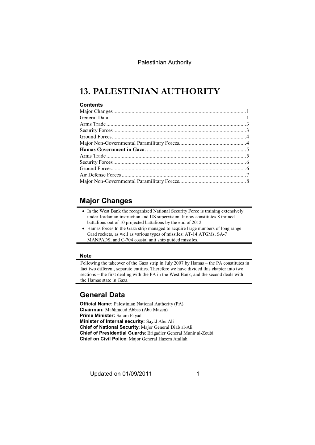 13. Palestinian Authority