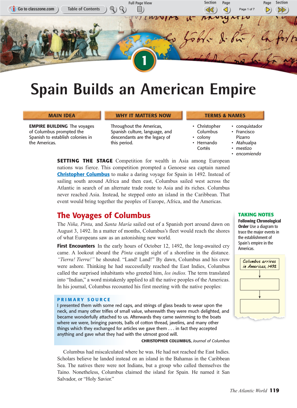 Spain Builds an American Empire