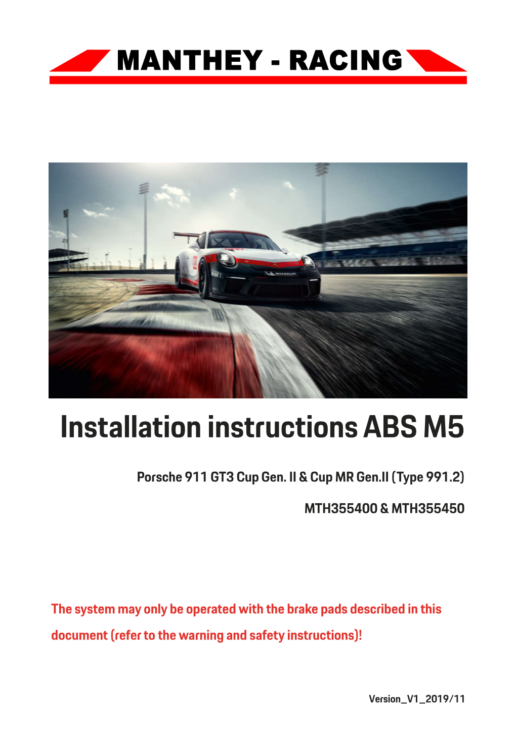 Installation Instructions ABS M5