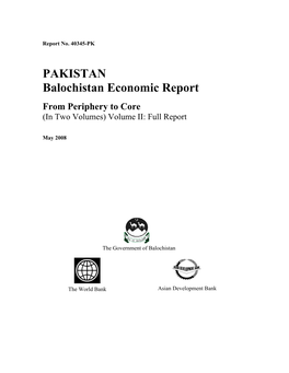 Balochistan Economic Report