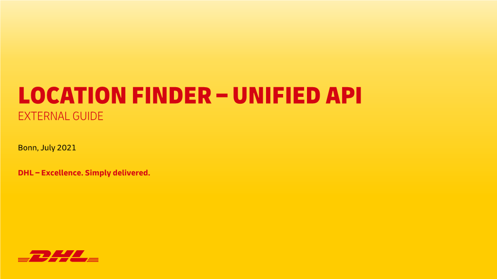 Location Finder –Unified