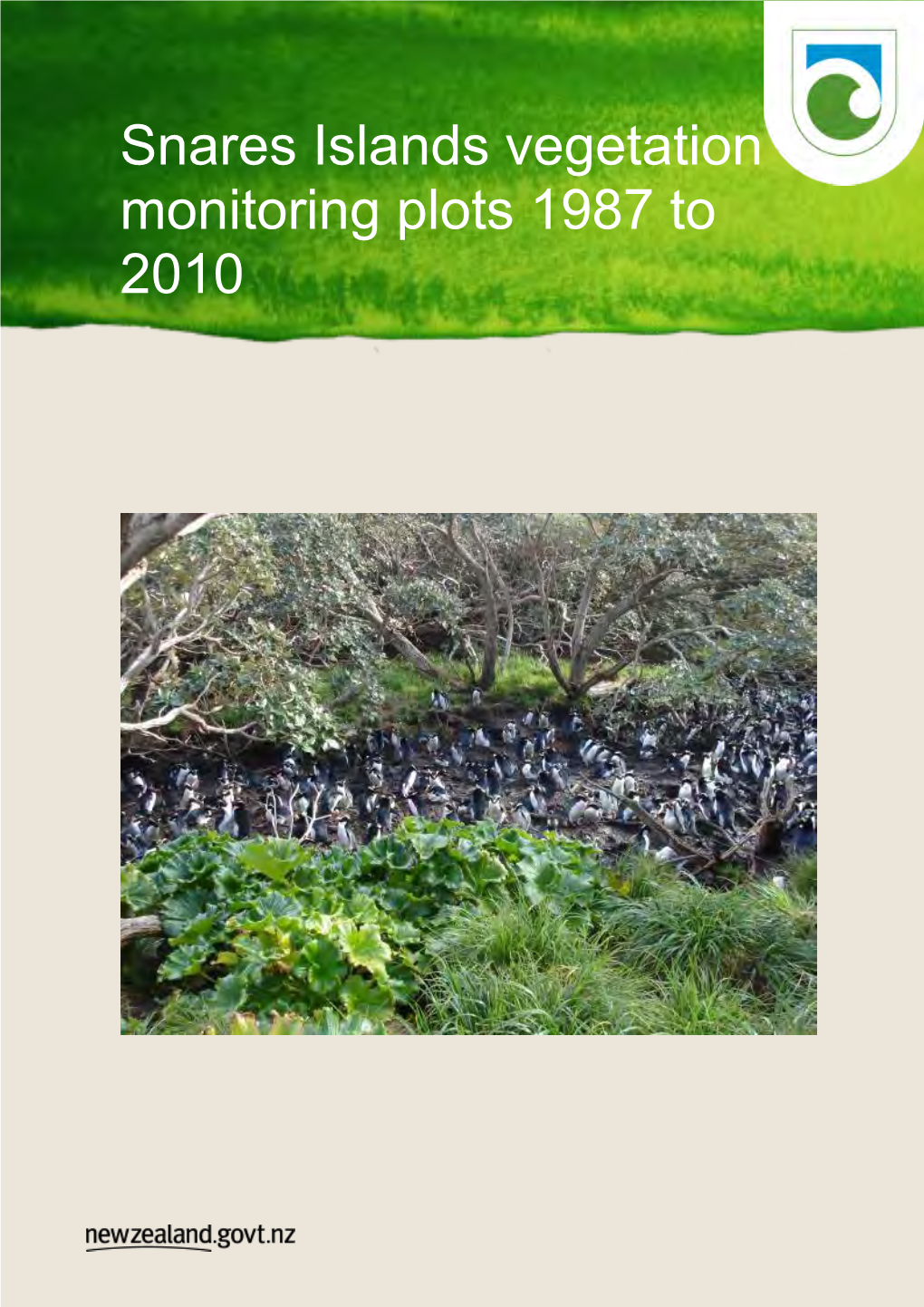 Snares Islands Vegetation Monitoring Plots 1987 to 2010