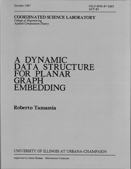 A Dynamic Data Structure for Planar Graph Embedding