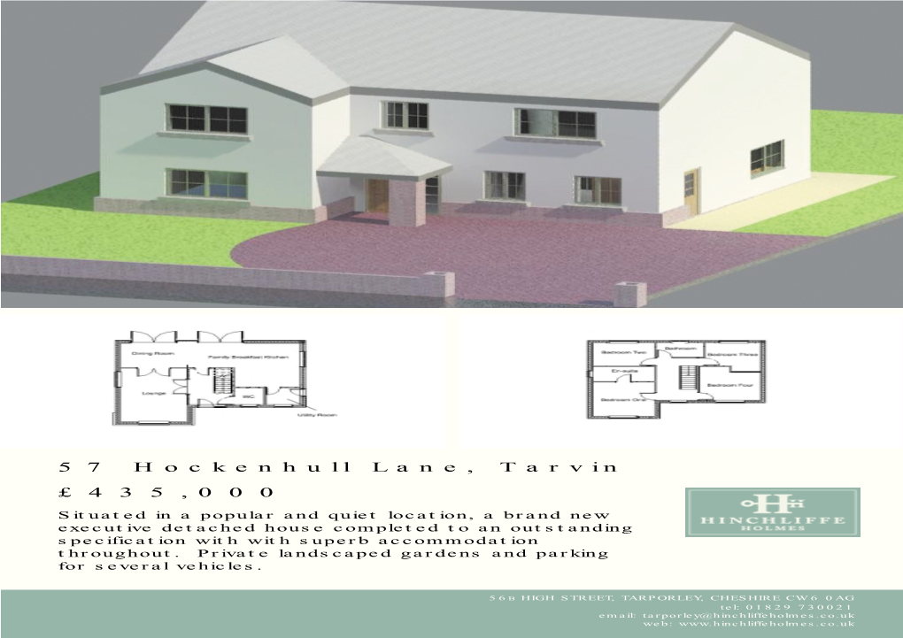 57 Hockenhull Lane, Tarvin £435,000