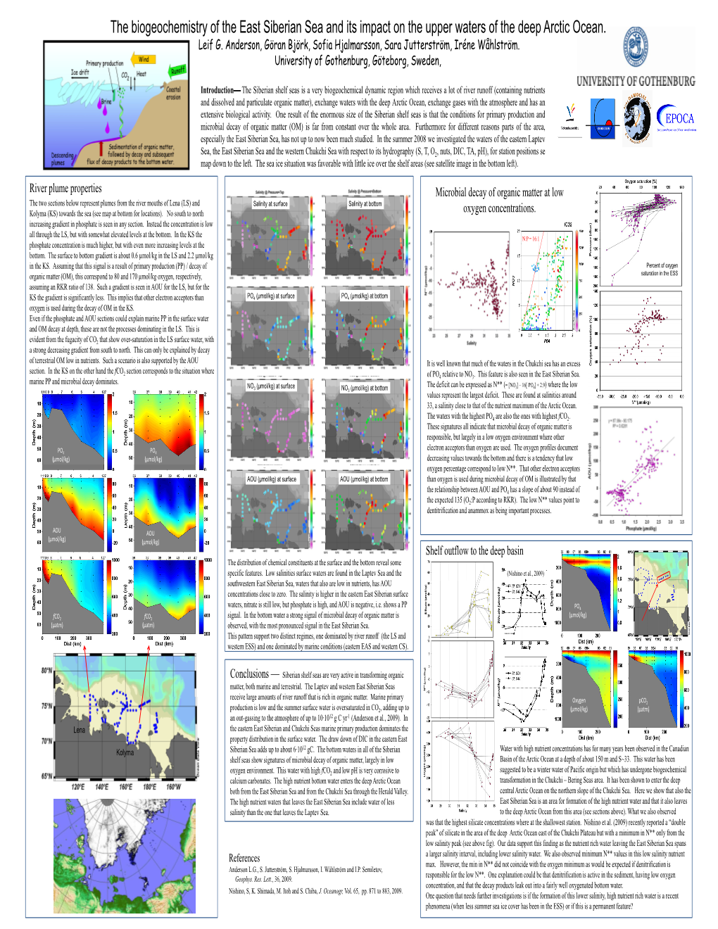 The Biogeochemistry of the East Siberian Sea and Its Impact on the Upper Waters of the Deep Arctic Ocean