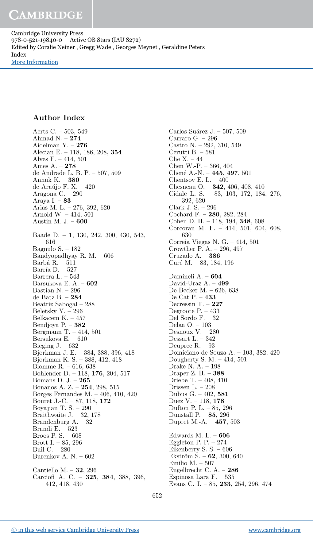 Author Index