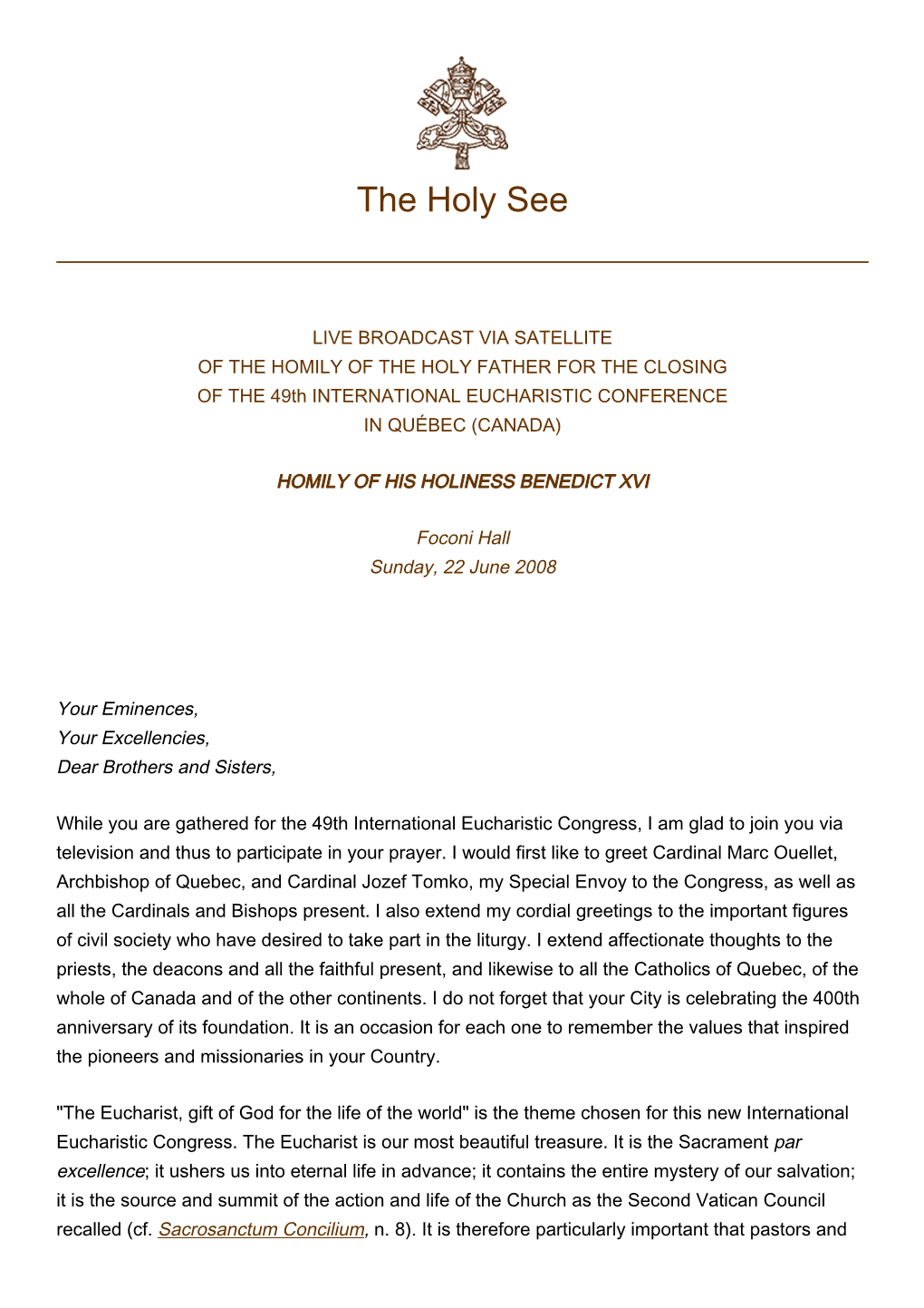 The Holy See