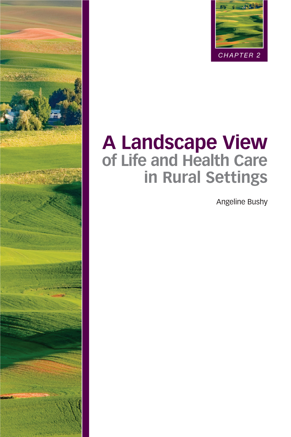 A Landscape View of Life and Health Care in Rural Settings