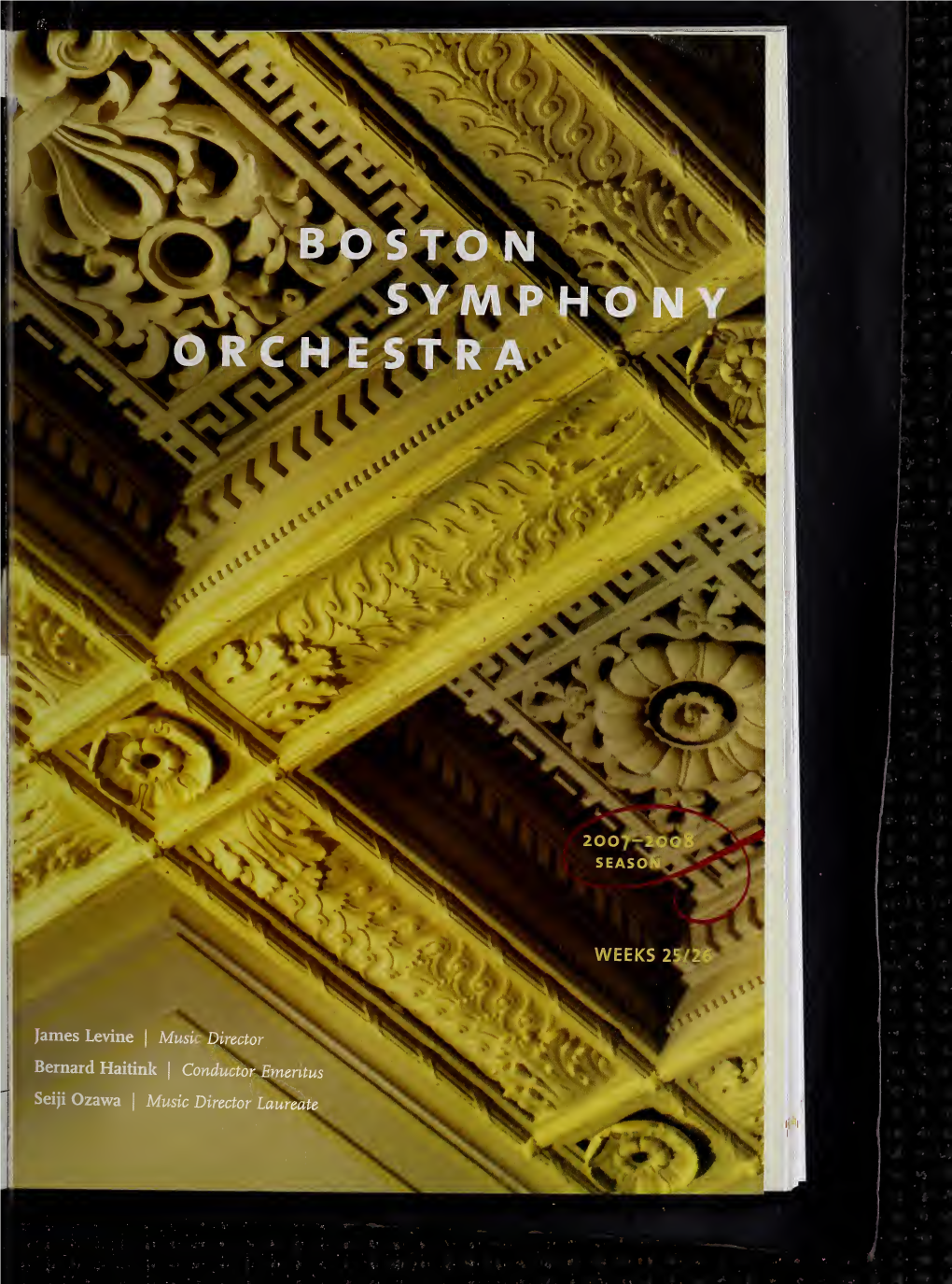 Boston Symphony Orchestra Concert Programs, Season 127, 2007-2008